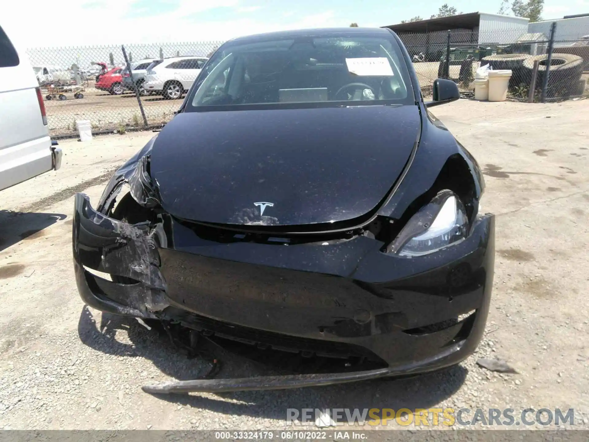 6 Photograph of a damaged car 7SAYGAEE7NF343246 TESLA MODEL Y 2022