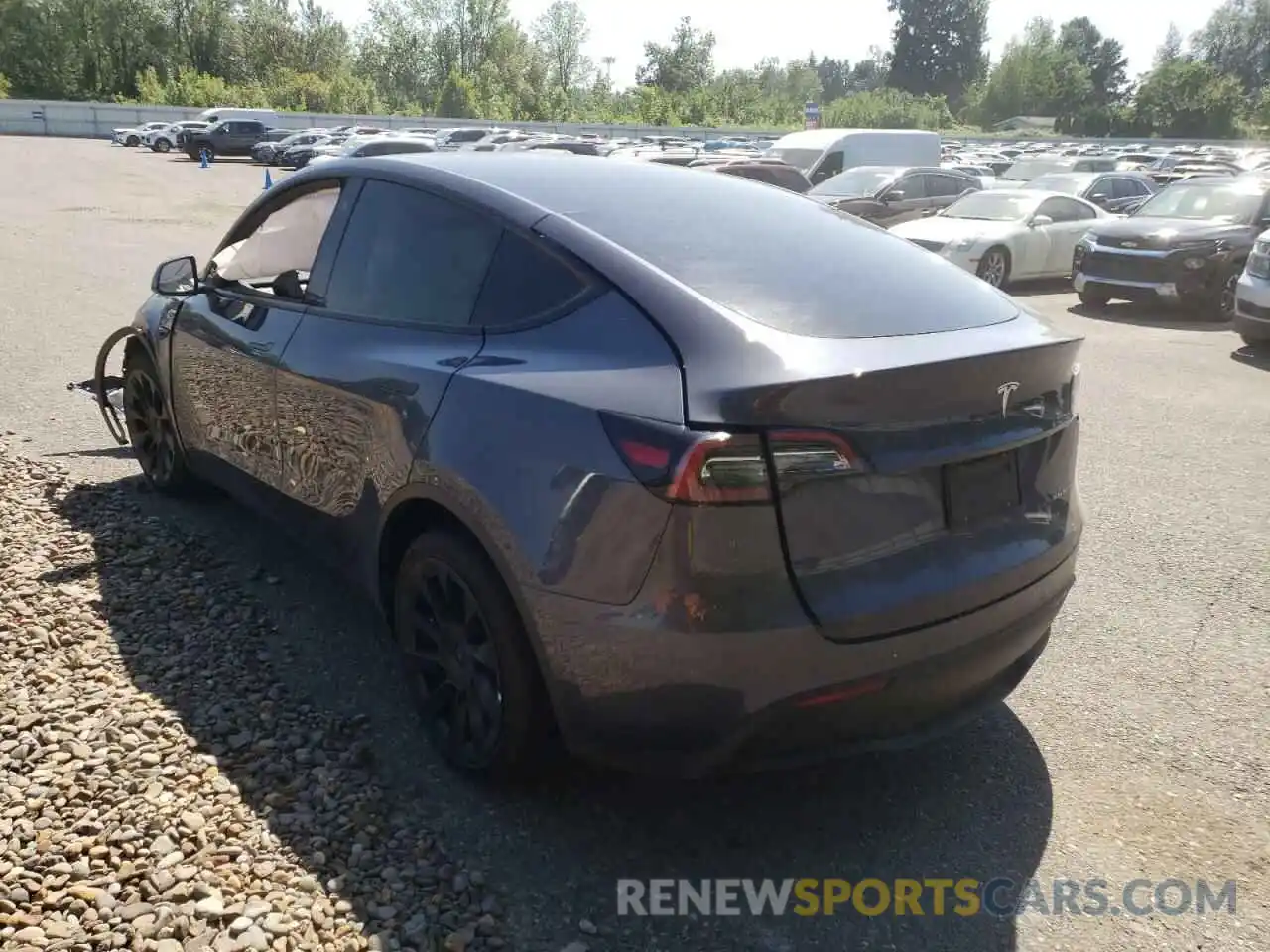 3 Photograph of a damaged car 7SAYGAEE7NF394147 TESLA MODEL Y 2022