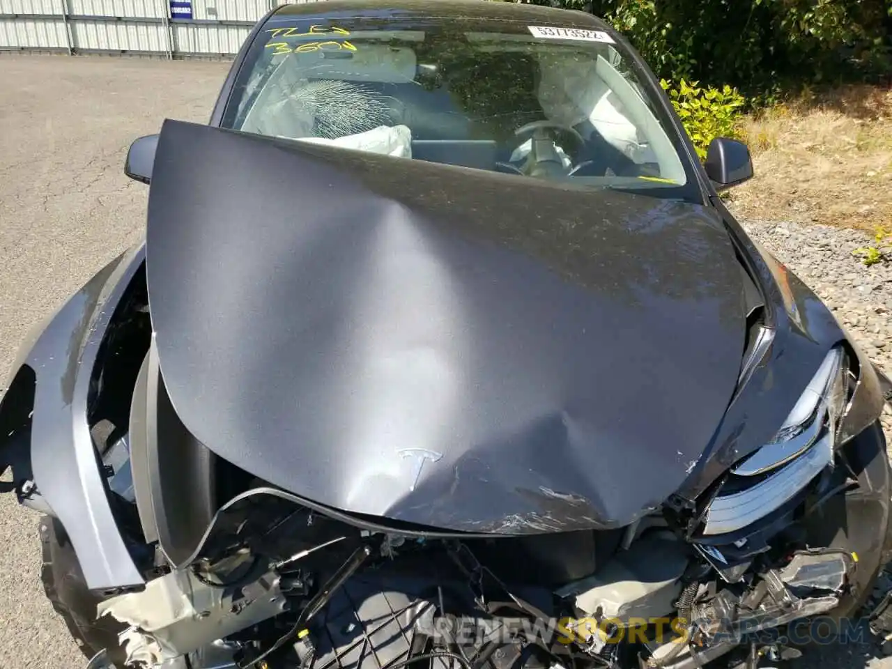 7 Photograph of a damaged car 7SAYGAEE7NF394147 TESLA MODEL Y 2022