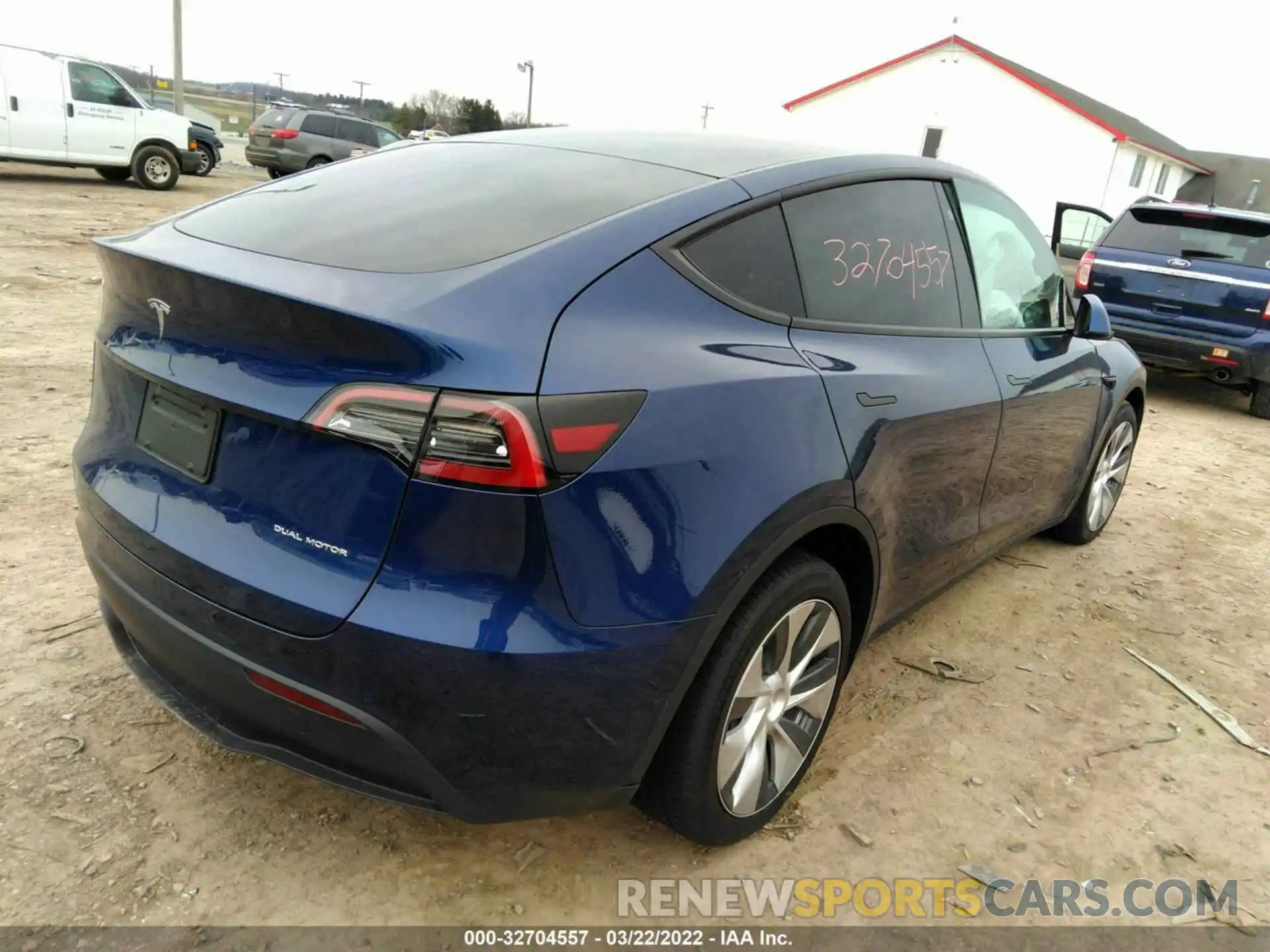 4 Фотография поврежденного автомобиля 7SAYGAEE8NF309994 TESLA MODEL Y 2022