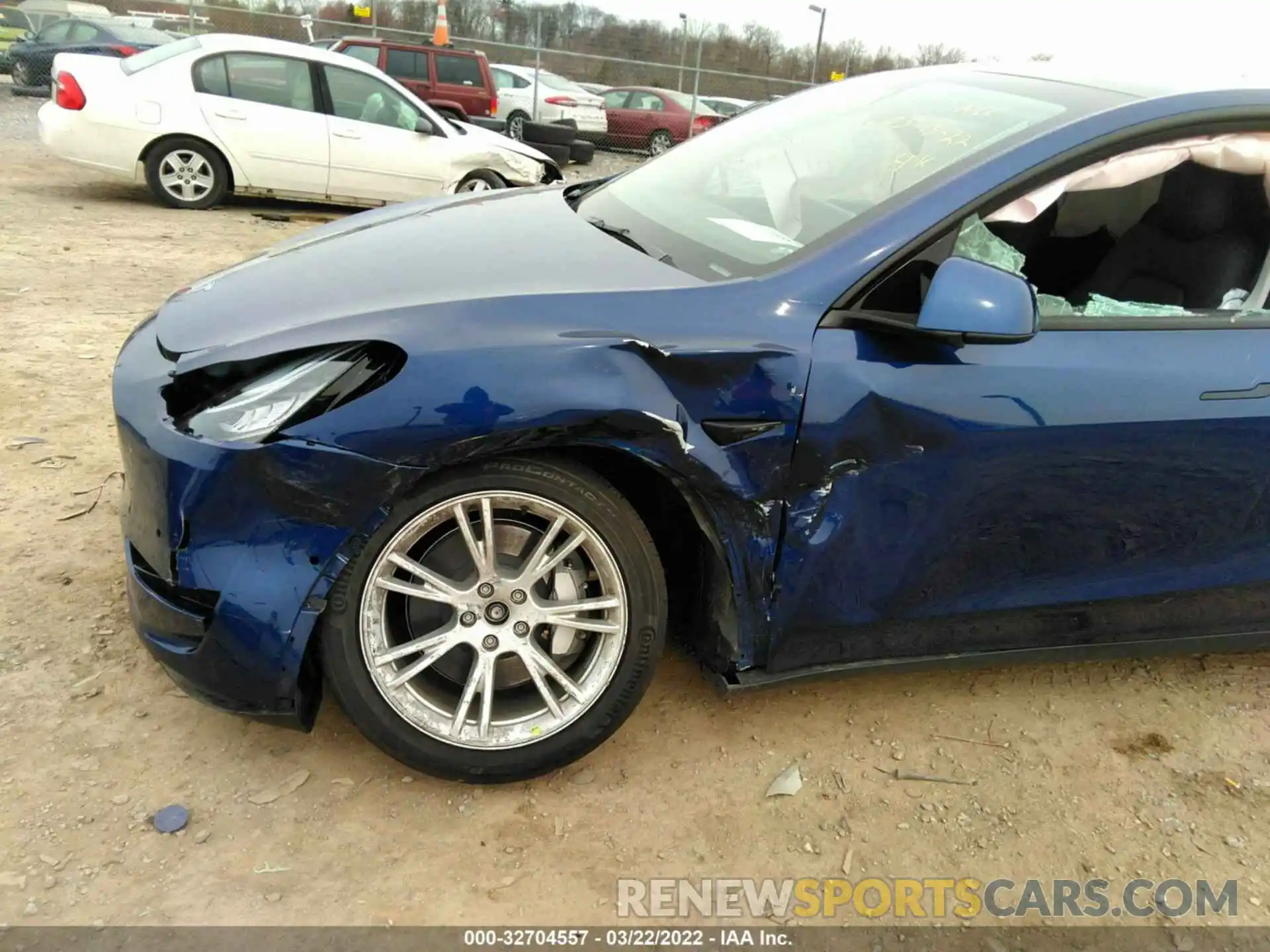 6 Photograph of a damaged car 7SAYGAEE8NF309994 TESLA MODEL Y 2022