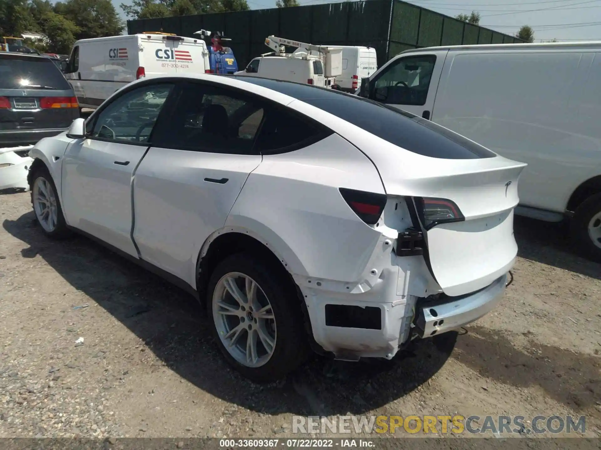 3 Photograph of a damaged car 7SAYGAEE8NF379429 TESLA MODEL Y 2022