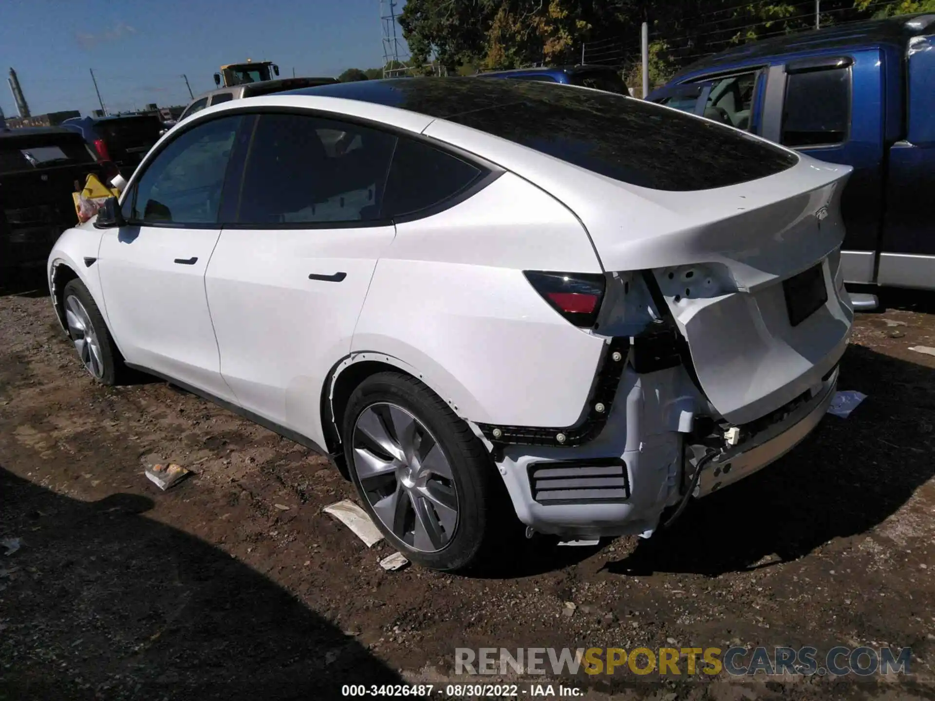 3 Photograph of a damaged car 7SAYGAEE9NF335861 TESLA MODEL Y 2022