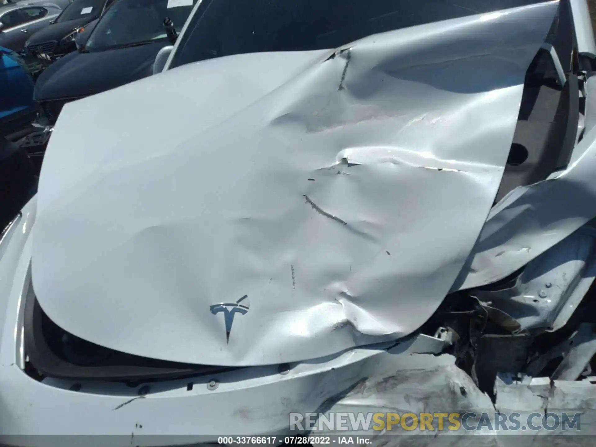 10 Photograph of a damaged car 7SAYGAEE9NF349601 TESLA MODEL Y 2022