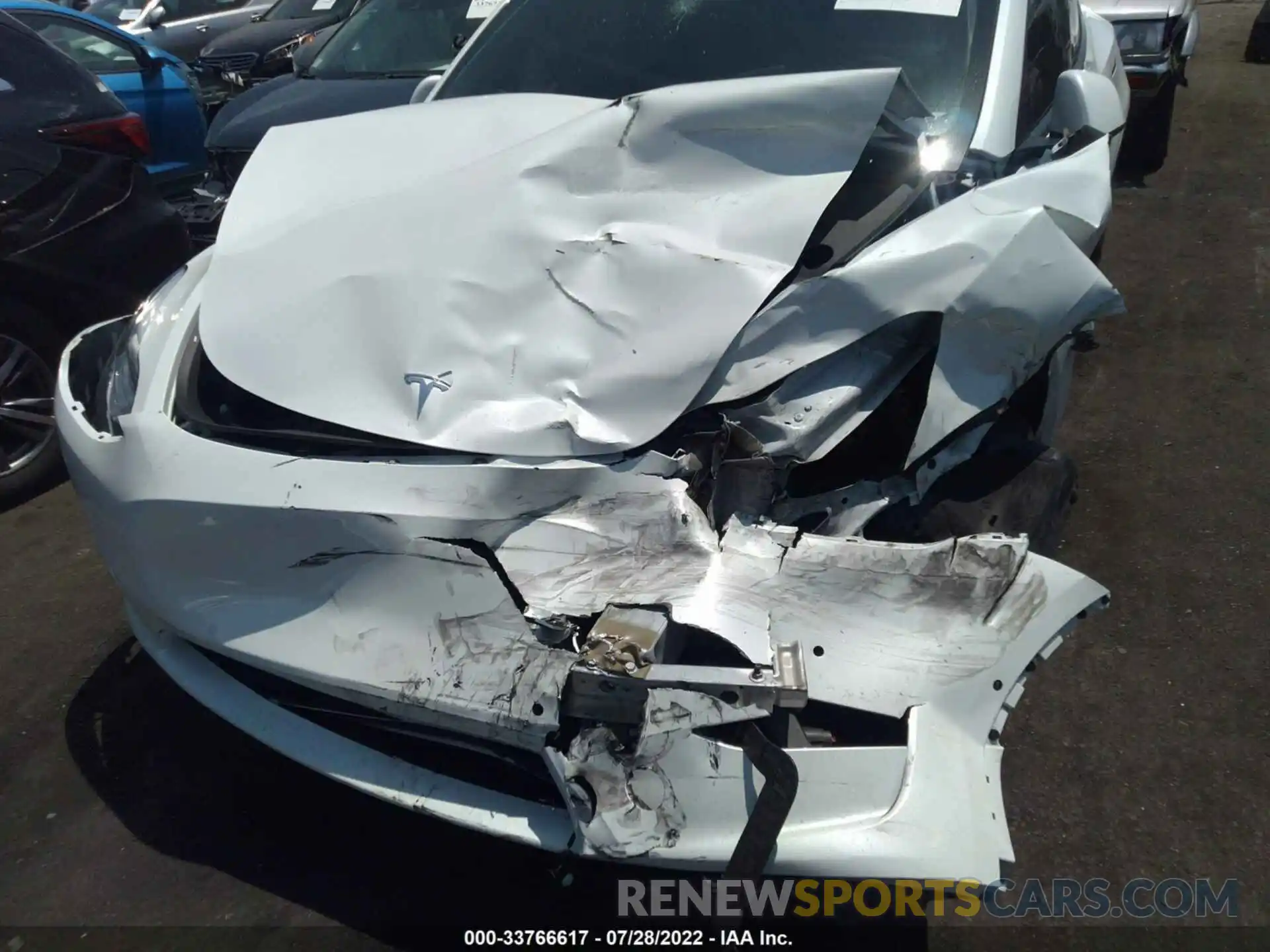 6 Photograph of a damaged car 7SAYGAEE9NF349601 TESLA MODEL Y 2022