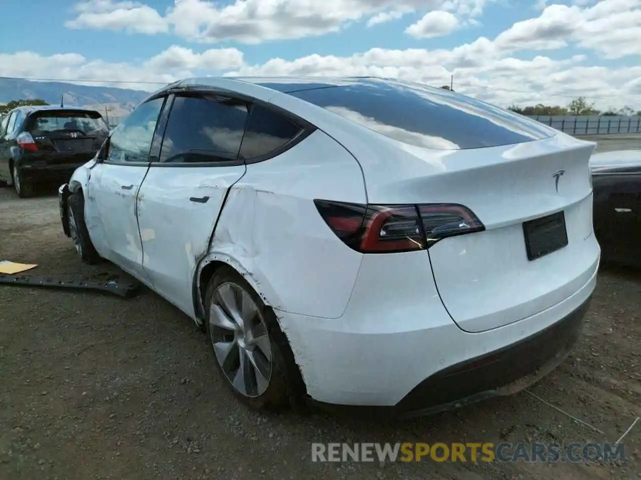 3 Photograph of a damaged car 7SAYGAEE9NF349694 TESLA MODEL Y 2022