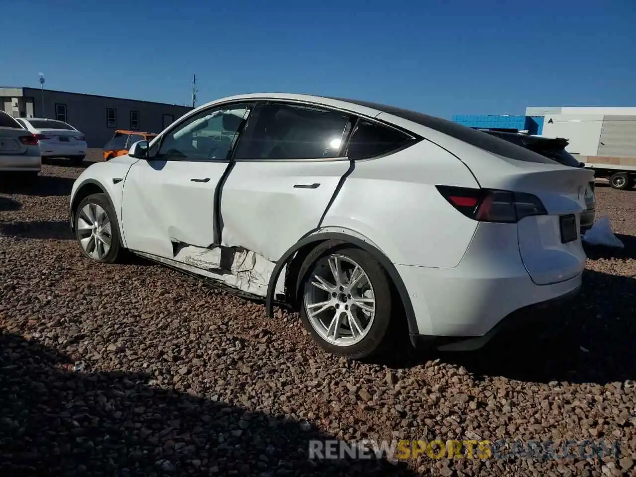 2 Photograph of a damaged car 7SAYGAEE9NF404712 TESLA MODEL Y 2022