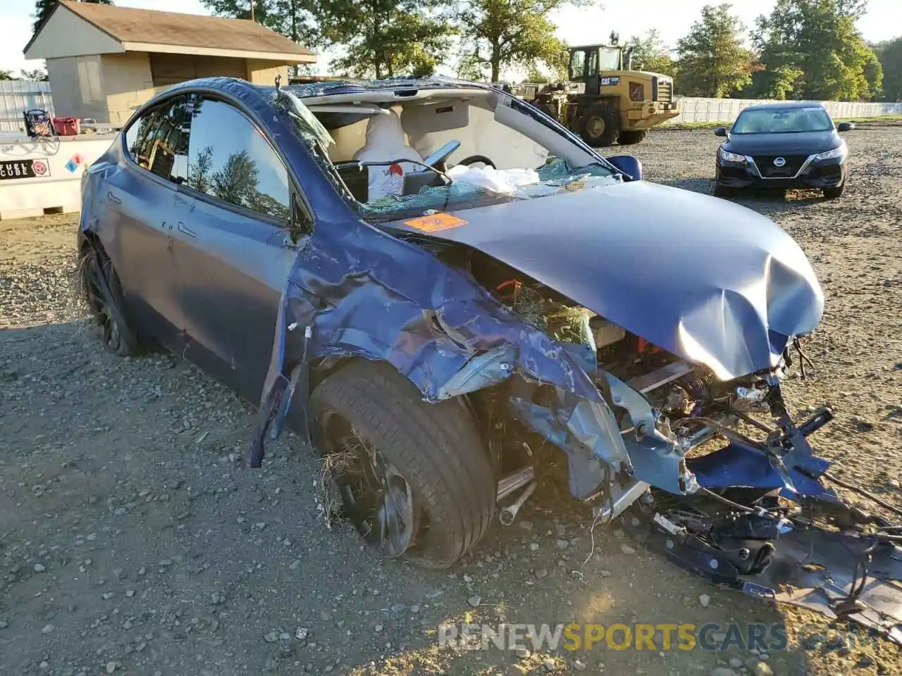 1 Photograph of a damaged car 7SAYGAEE9NF514949 TESLA MODEL Y 2022