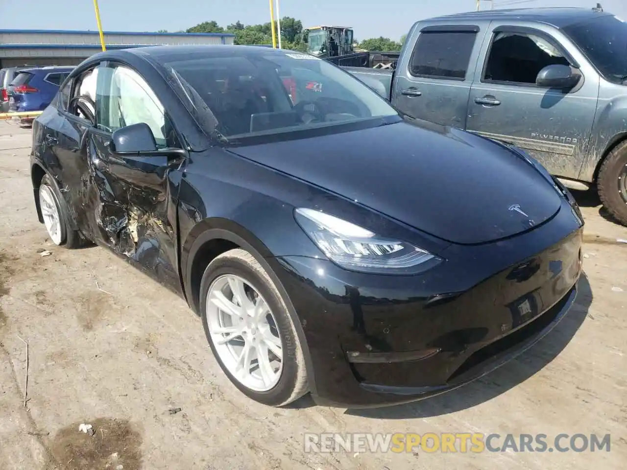 1 Photograph of a damaged car 7SAYGAEEXNF307082 TESLA MODEL Y 2022