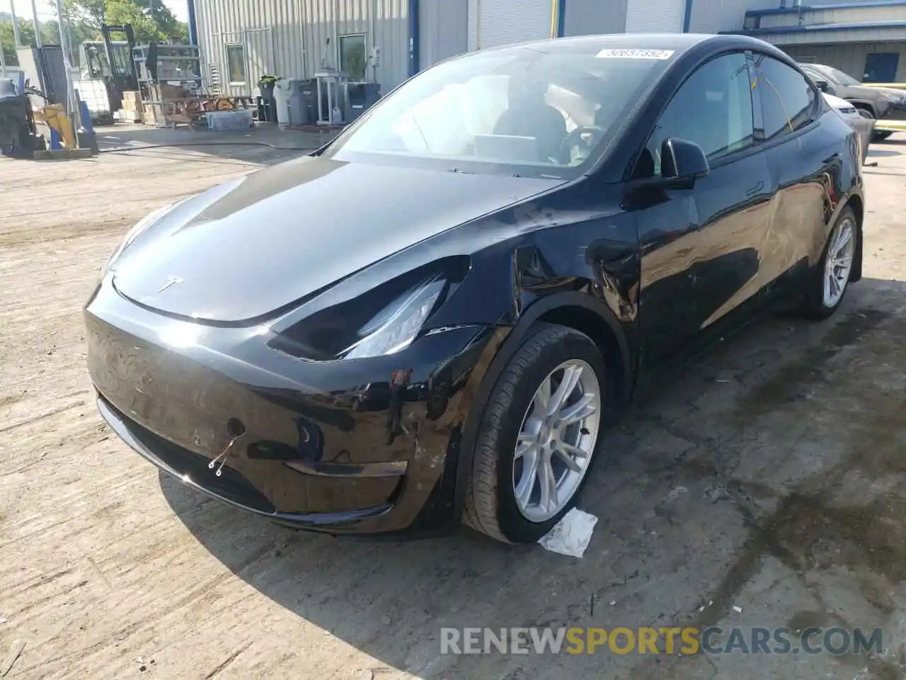 2 Photograph of a damaged car 7SAYGAEEXNF307082 TESLA MODEL Y 2022