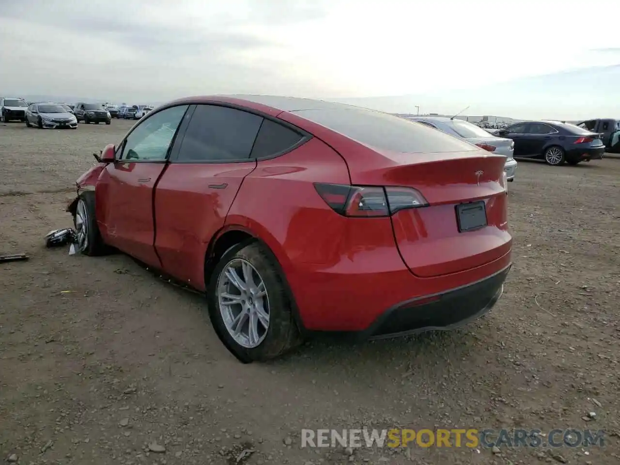 3 Фотография поврежденного автомобиля 7SAYGAEEXNF347033 TESLA MODEL Y 2022