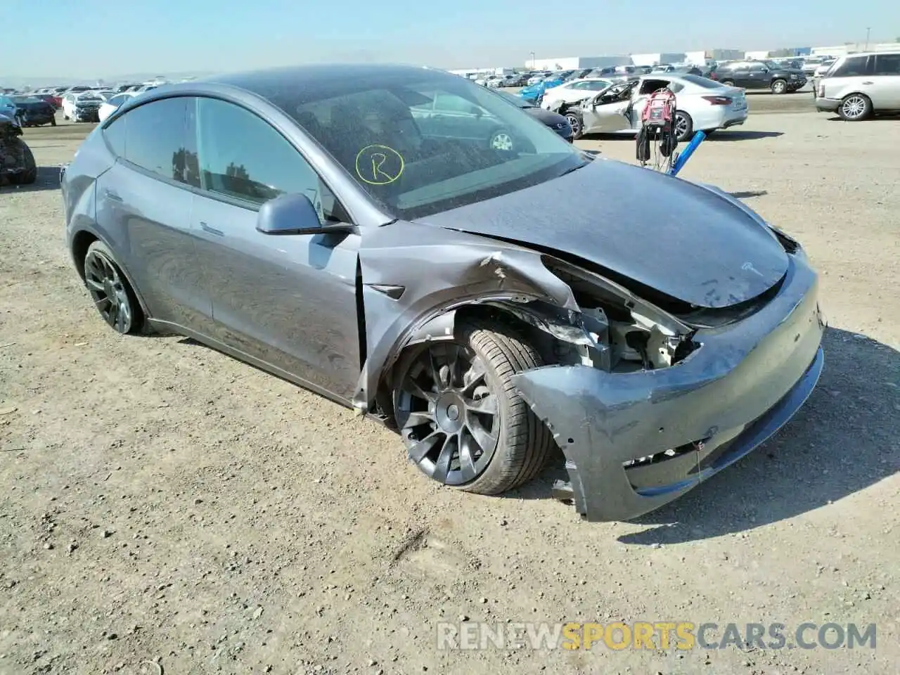 1 Photograph of a damaged car 7SAYGAEEXNF350398 TESLA MODEL Y 2022