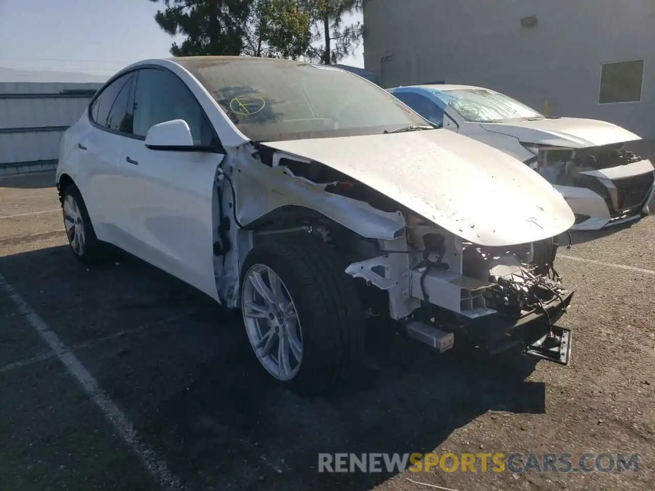 1 Photograph of a damaged car 7SAYGAEEXNF376533 TESLA MODEL Y 2022