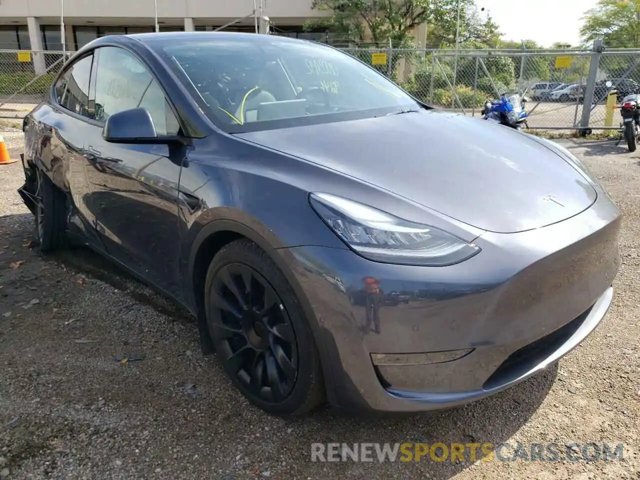 1 Фотография поврежденного автомобиля 7SAYGAEEXNF381487 TESLA MODEL Y 2022