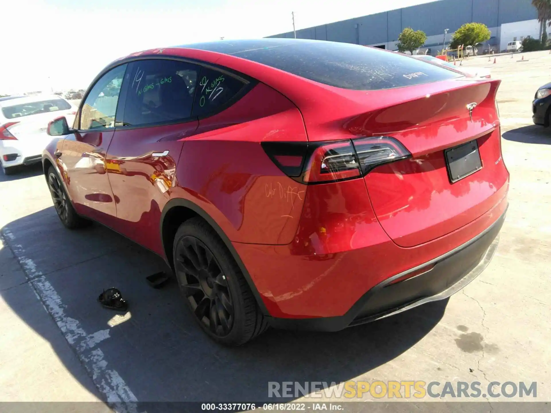 3 Photograph of a damaged car 7SAYGAEEXNF415069 TESLA MODEL Y 2022