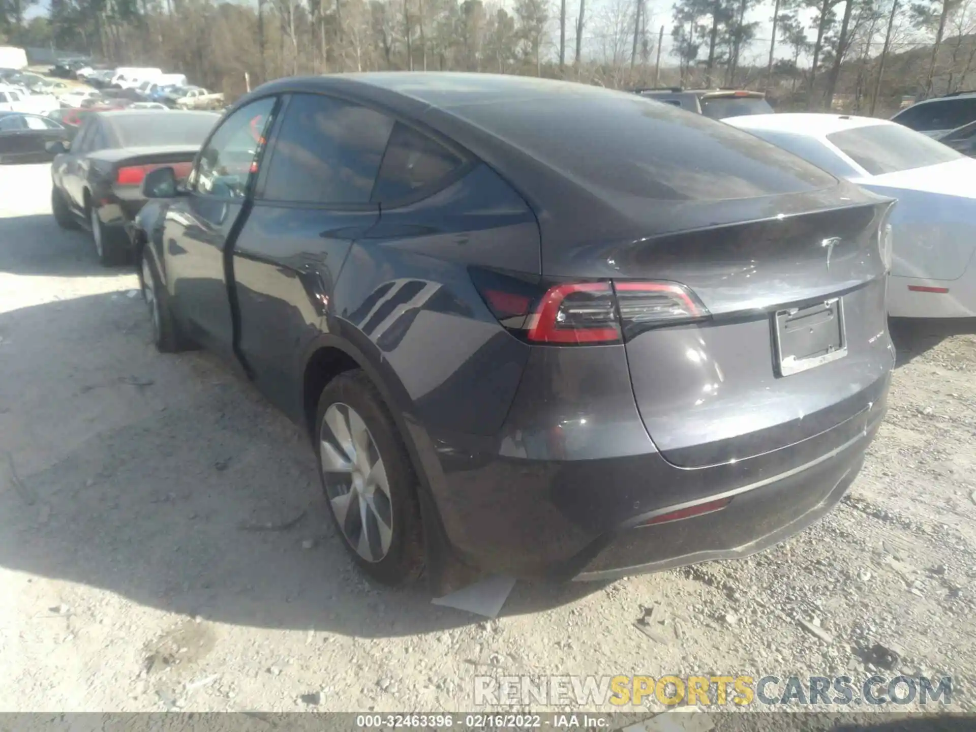 3 Photograph of a damaged car 7SAYGDEE0NF307514 TESLA MODEL Y 2022