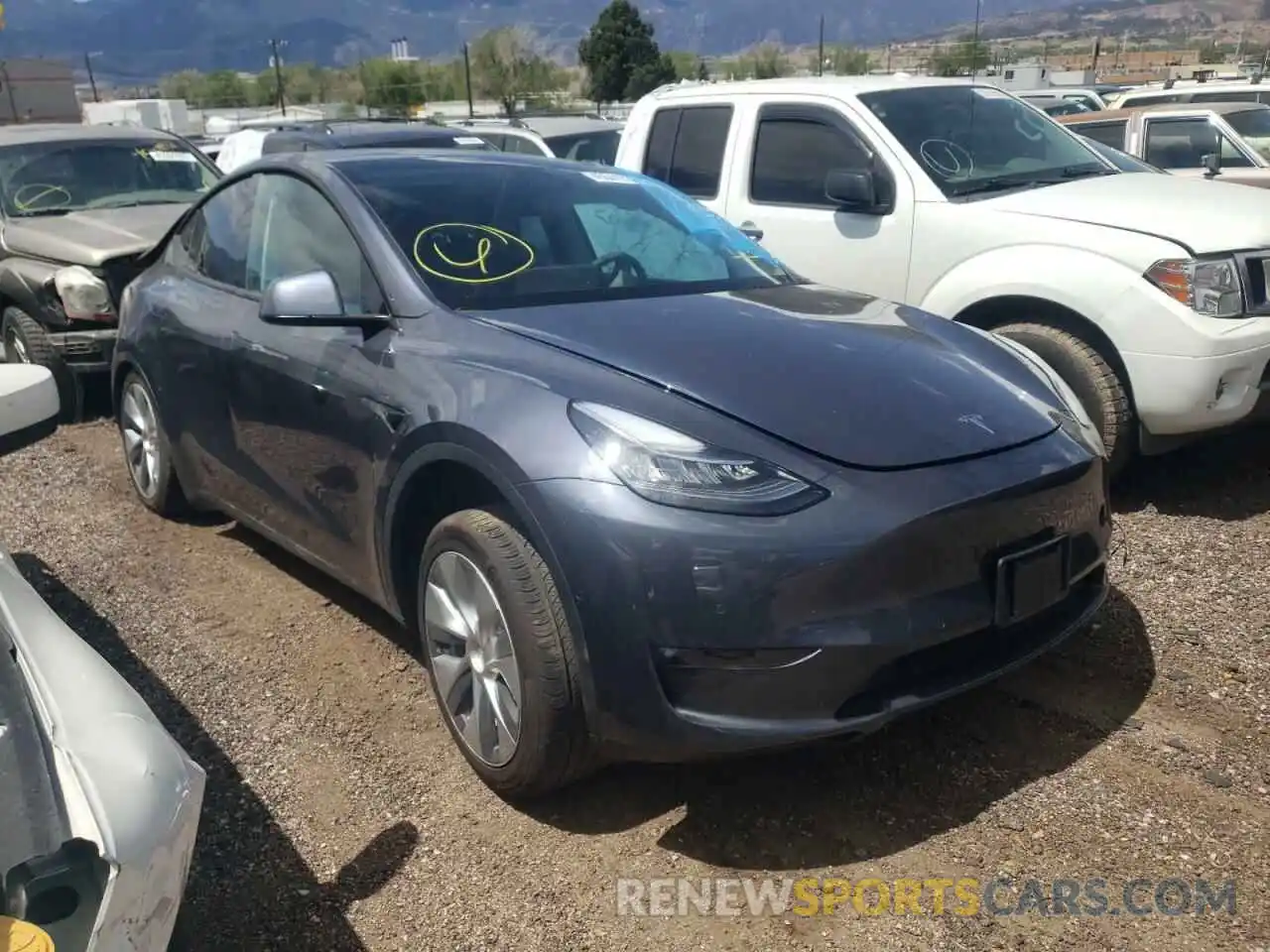 1 Photograph of a damaged car 7SAYGDEE0NF320148 TESLA MODEL Y 2022