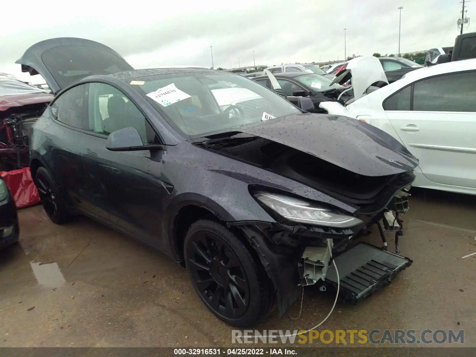 1 Photograph of a damaged car 7SAYGDEE0NF341114 TESLA MODEL Y 2022