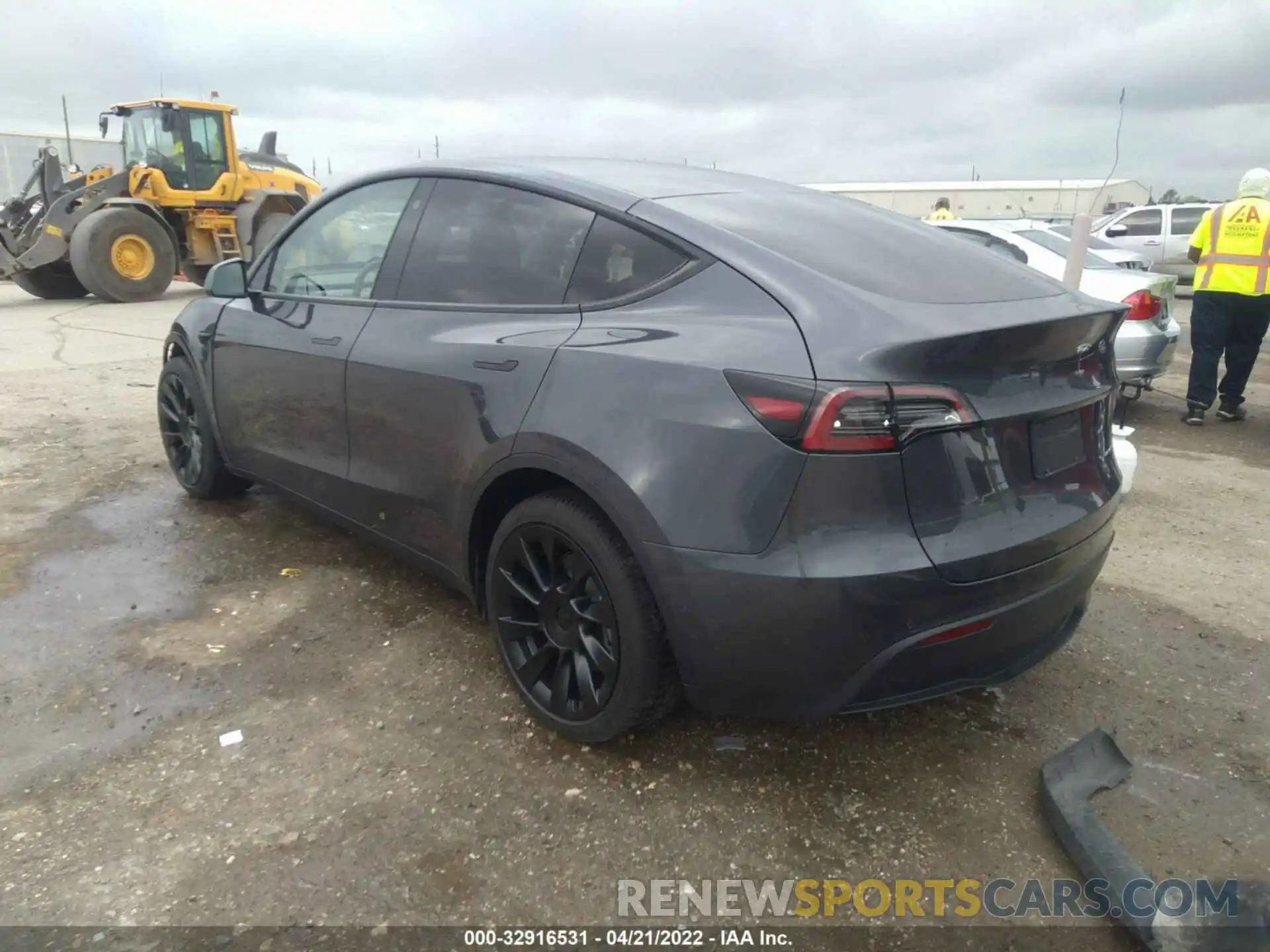 3 Фотография поврежденного автомобиля 7SAYGDEE0NF341114 TESLA MODEL Y 2022