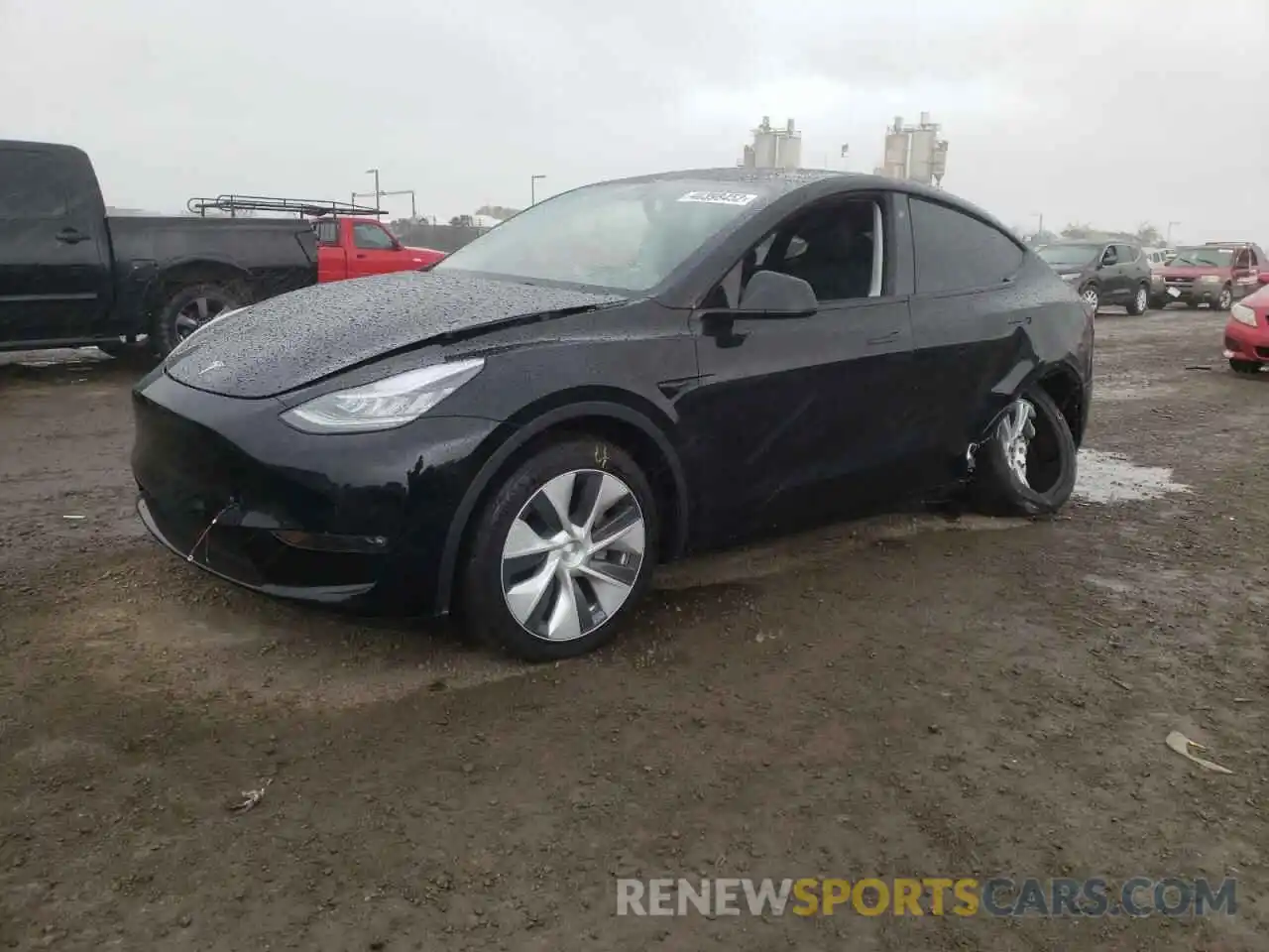 2 Photograph of a damaged car 7SAYGDEE0NF341954 TESLA MODEL Y 2022