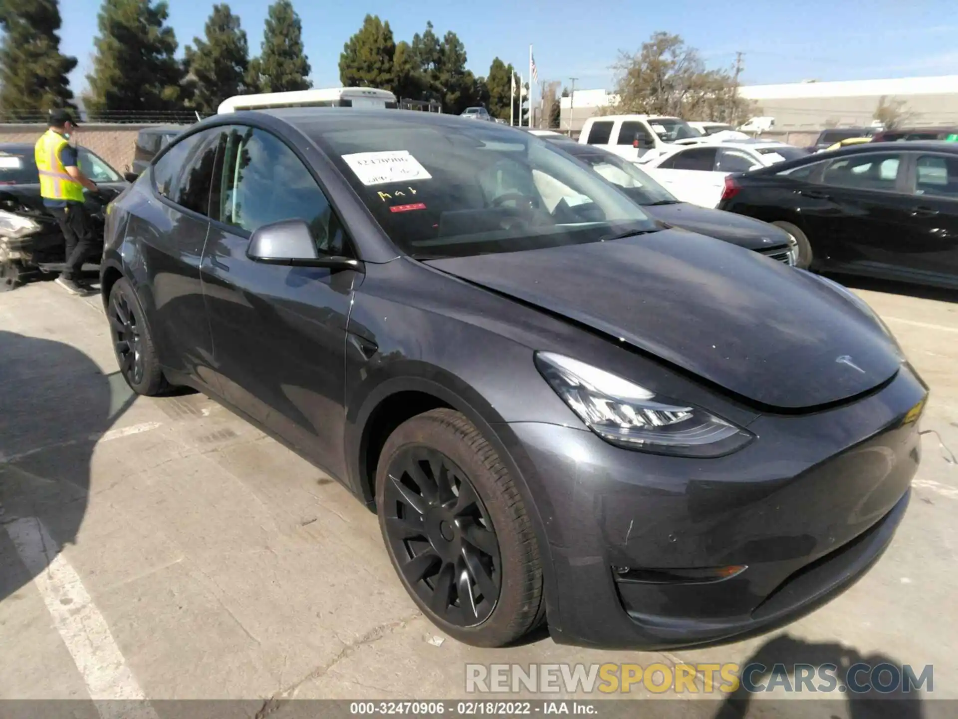 1 Фотография поврежденного автомобиля 7SAYGDEE0NF342988 TESLA MODEL Y 2022