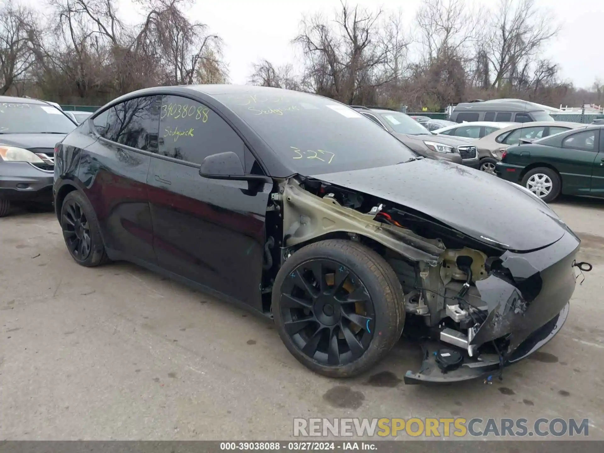 1 Photograph of a damaged car 7SAYGDEE0NF376042 TESLA MODEL Y 2022