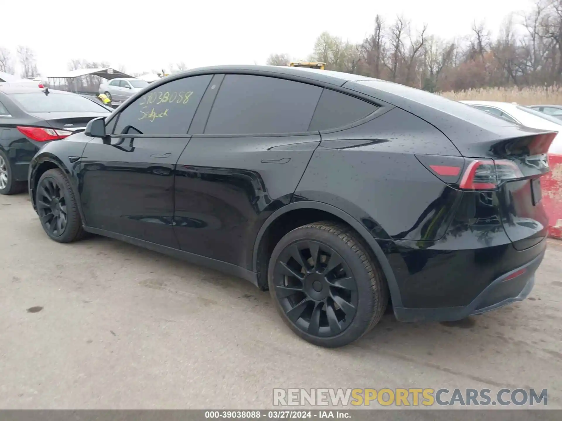 3 Photograph of a damaged car 7SAYGDEE0NF376042 TESLA MODEL Y 2022