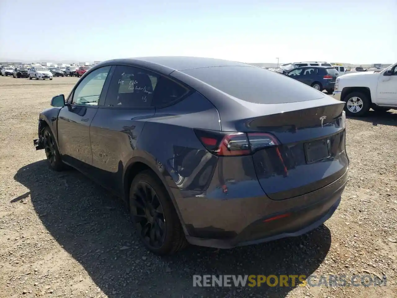 3 Photograph of a damaged car 7SAYGDEE0NF386568 TESLA MODEL Y 2022