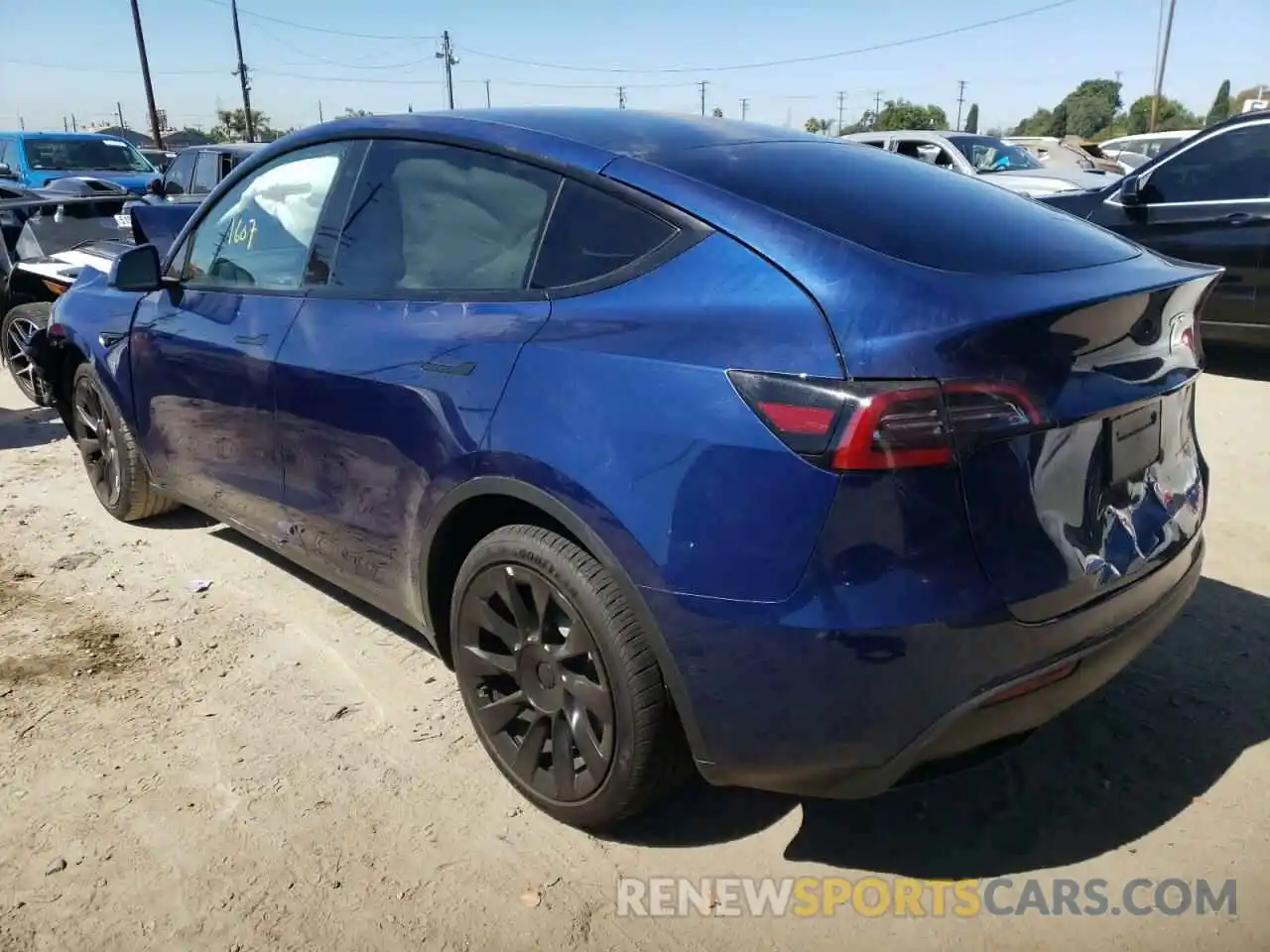 3 Photograph of a damaged car 7SAYGDEE0NF386604 TESLA MODEL Y 2022