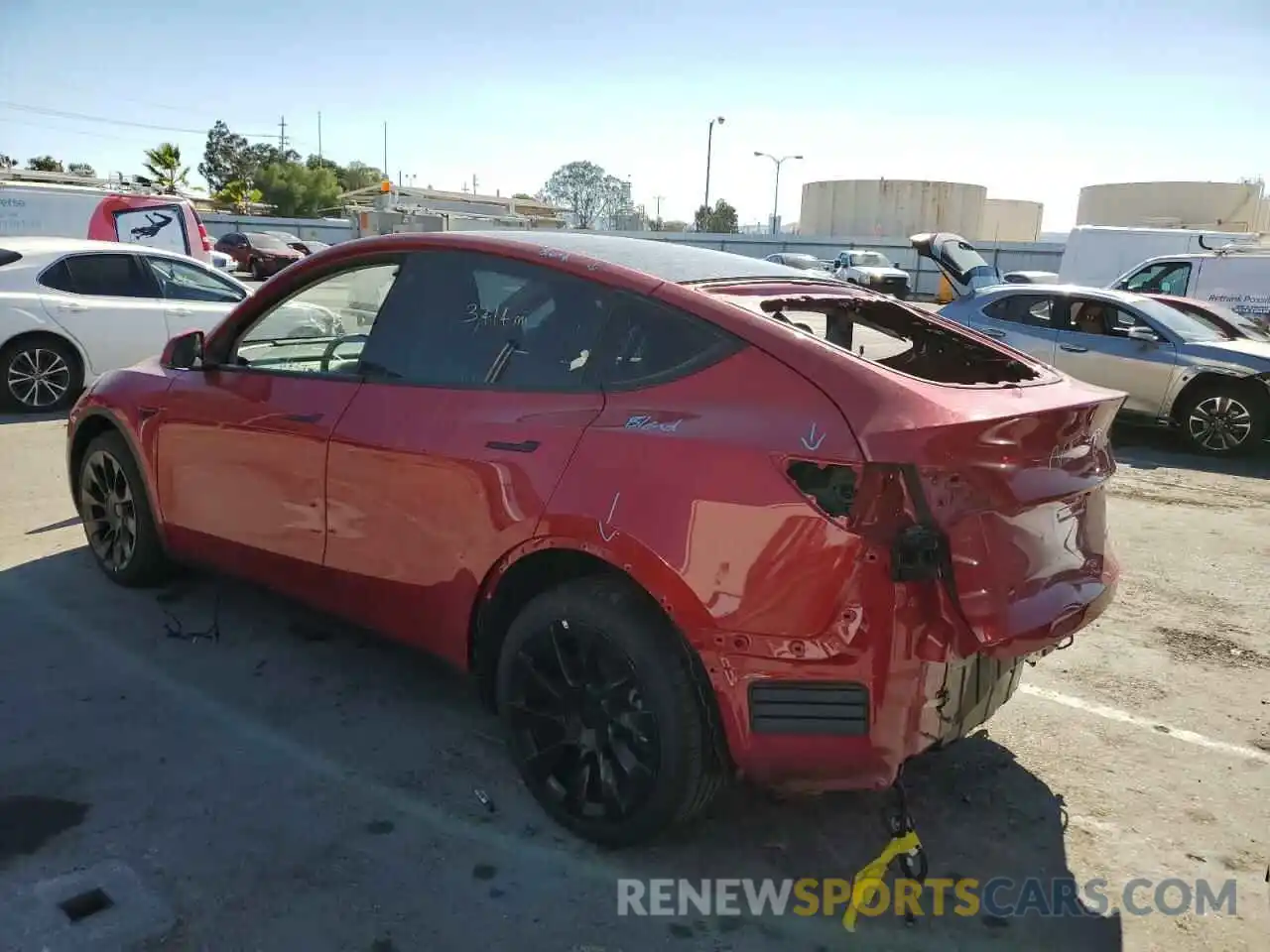 3 Photograph of a damaged car 7SAYGDEE0NF386926 TESLA MODEL Y 2022