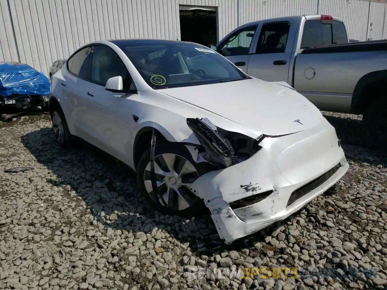 1 Photograph of a damaged car 7SAYGDEE0NF427250 TESLA MODEL Y 2022