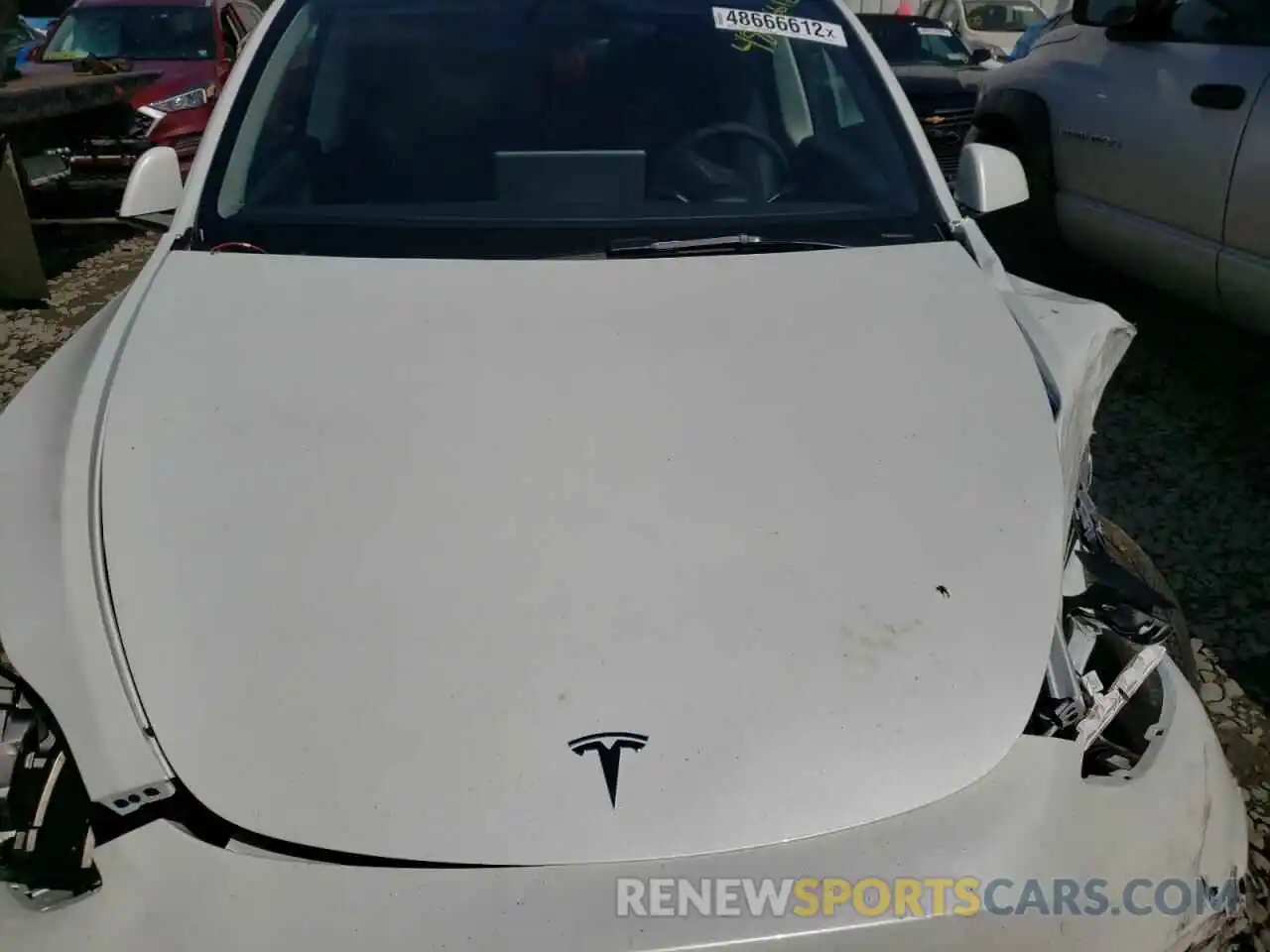 7 Photograph of a damaged car 7SAYGDEE0NF427250 TESLA MODEL Y 2022