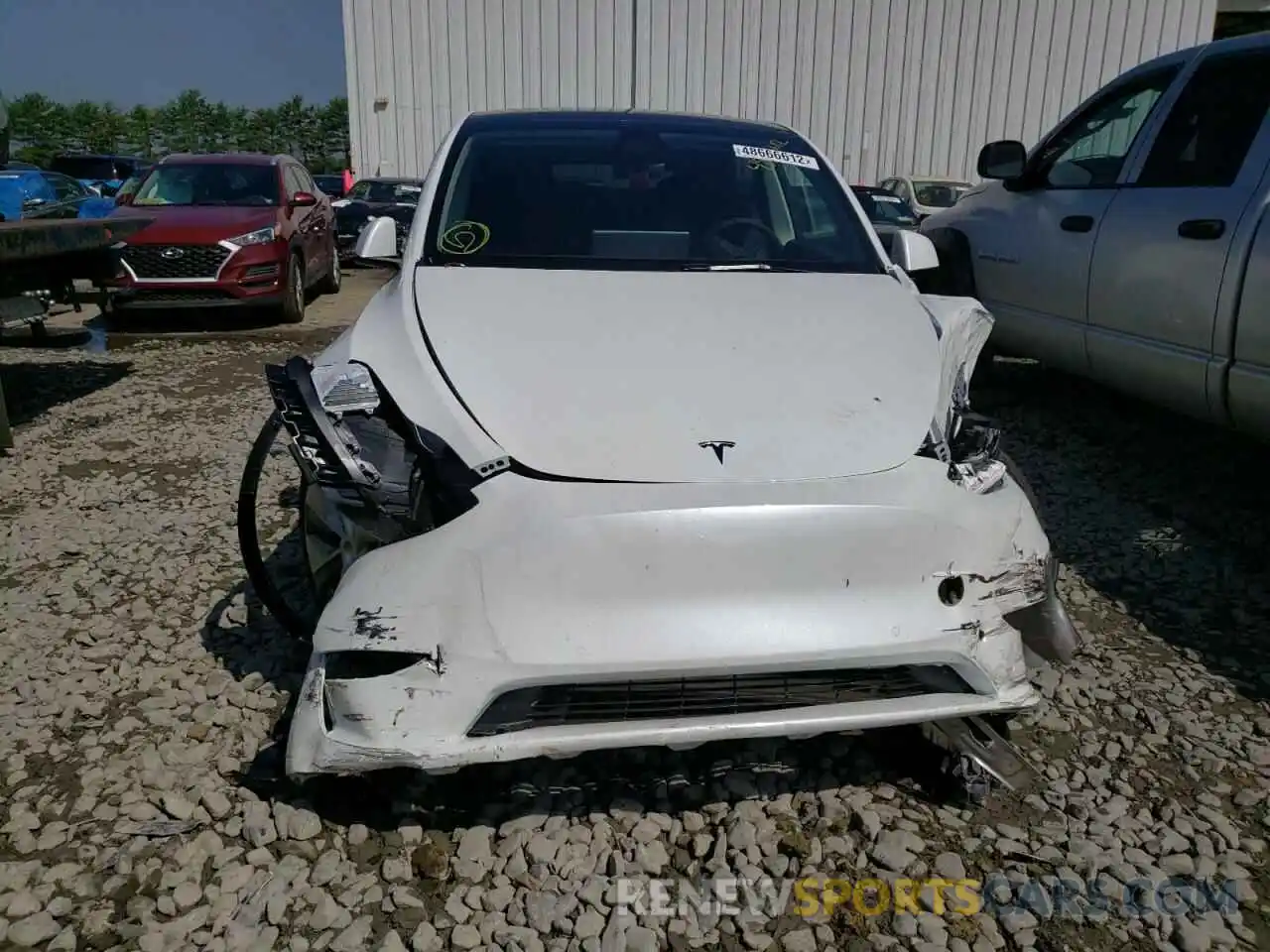 9 Photograph of a damaged car 7SAYGDEE0NF427250 TESLA MODEL Y 2022