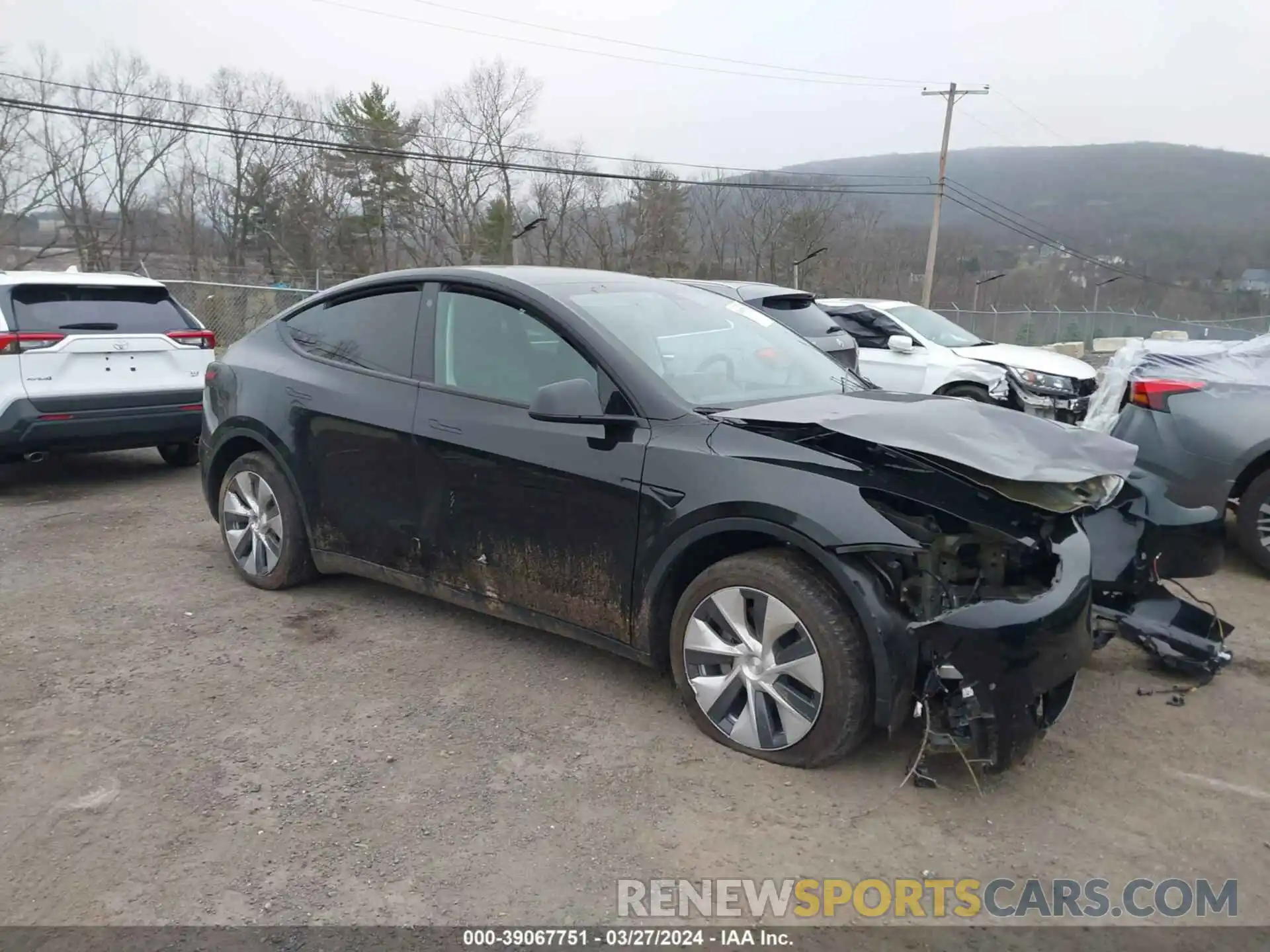 1 Photograph of a damaged car 7SAYGDEE0NF435767 TESLA MODEL Y 2022