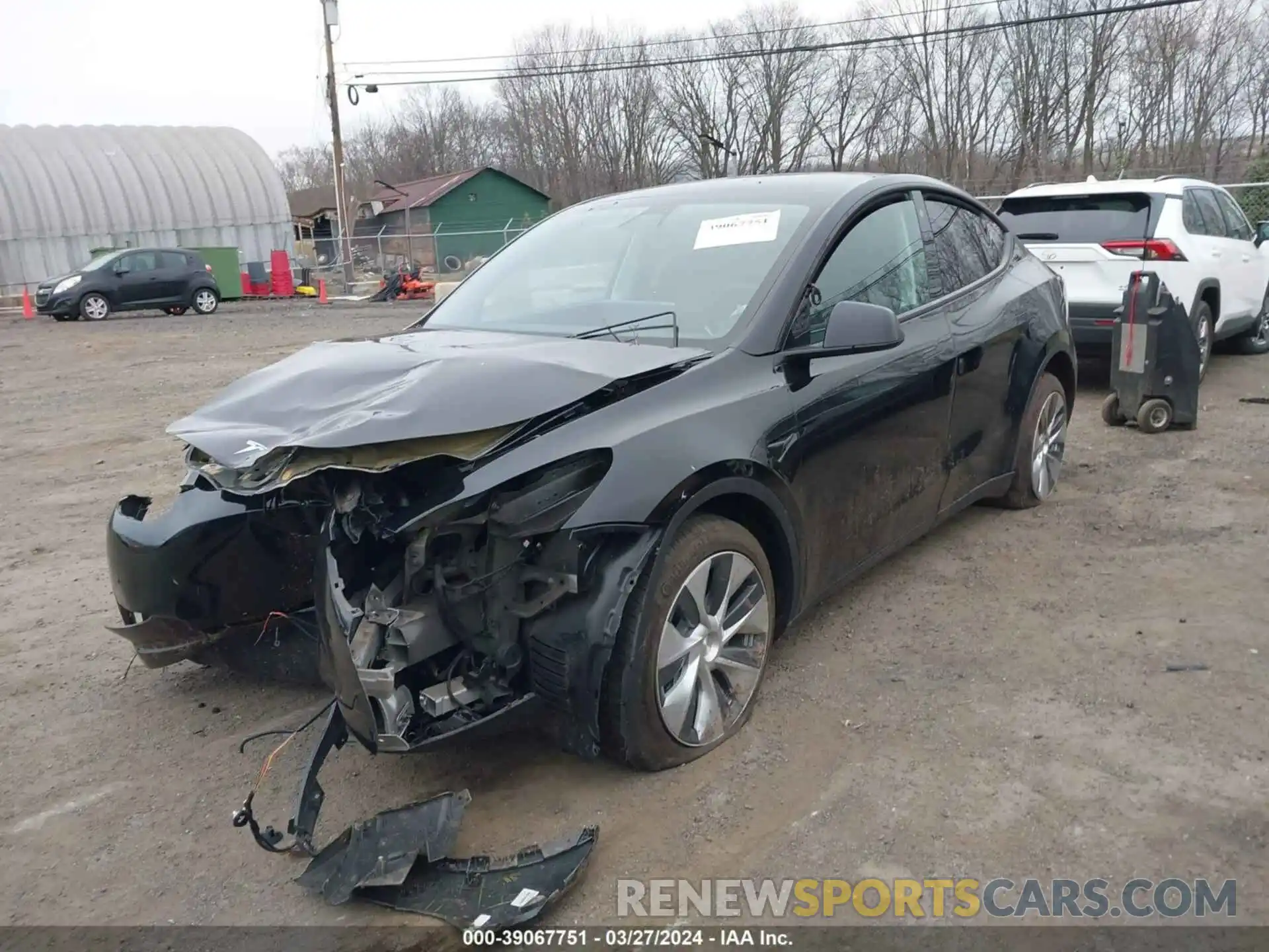 2 Photograph of a damaged car 7SAYGDEE0NF435767 TESLA MODEL Y 2022