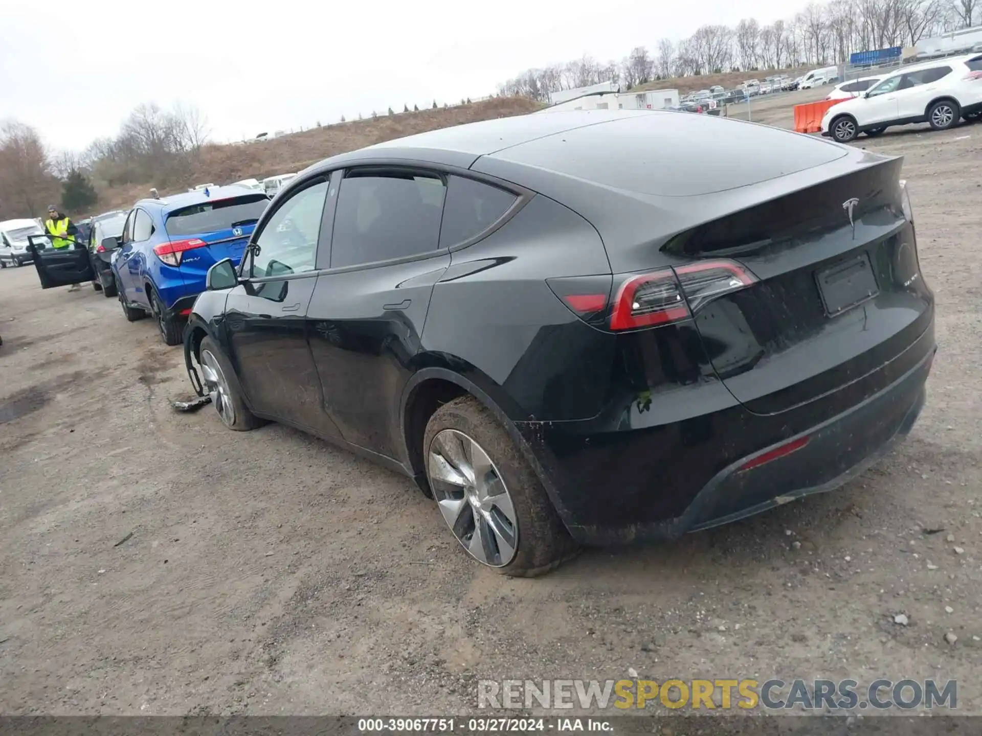 3 Photograph of a damaged car 7SAYGDEE0NF435767 TESLA MODEL Y 2022