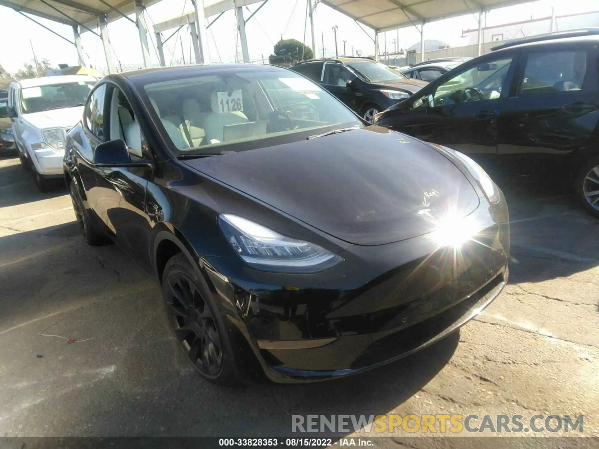 1 Photograph of a damaged car 7SAYGDEE0NF438409 TESLA MODEL Y 2022