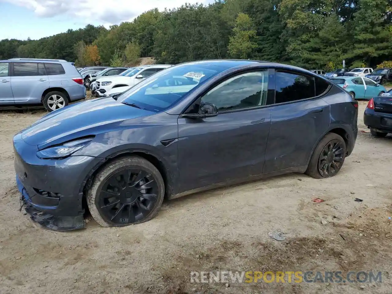 1 Photograph of a damaged car 7SAYGDEE0NF438619 TESLA MODEL Y 2022