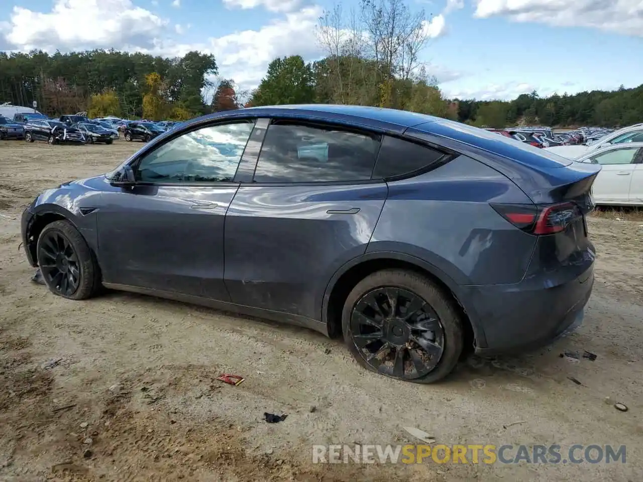 2 Photograph of a damaged car 7SAYGDEE0NF438619 TESLA MODEL Y 2022