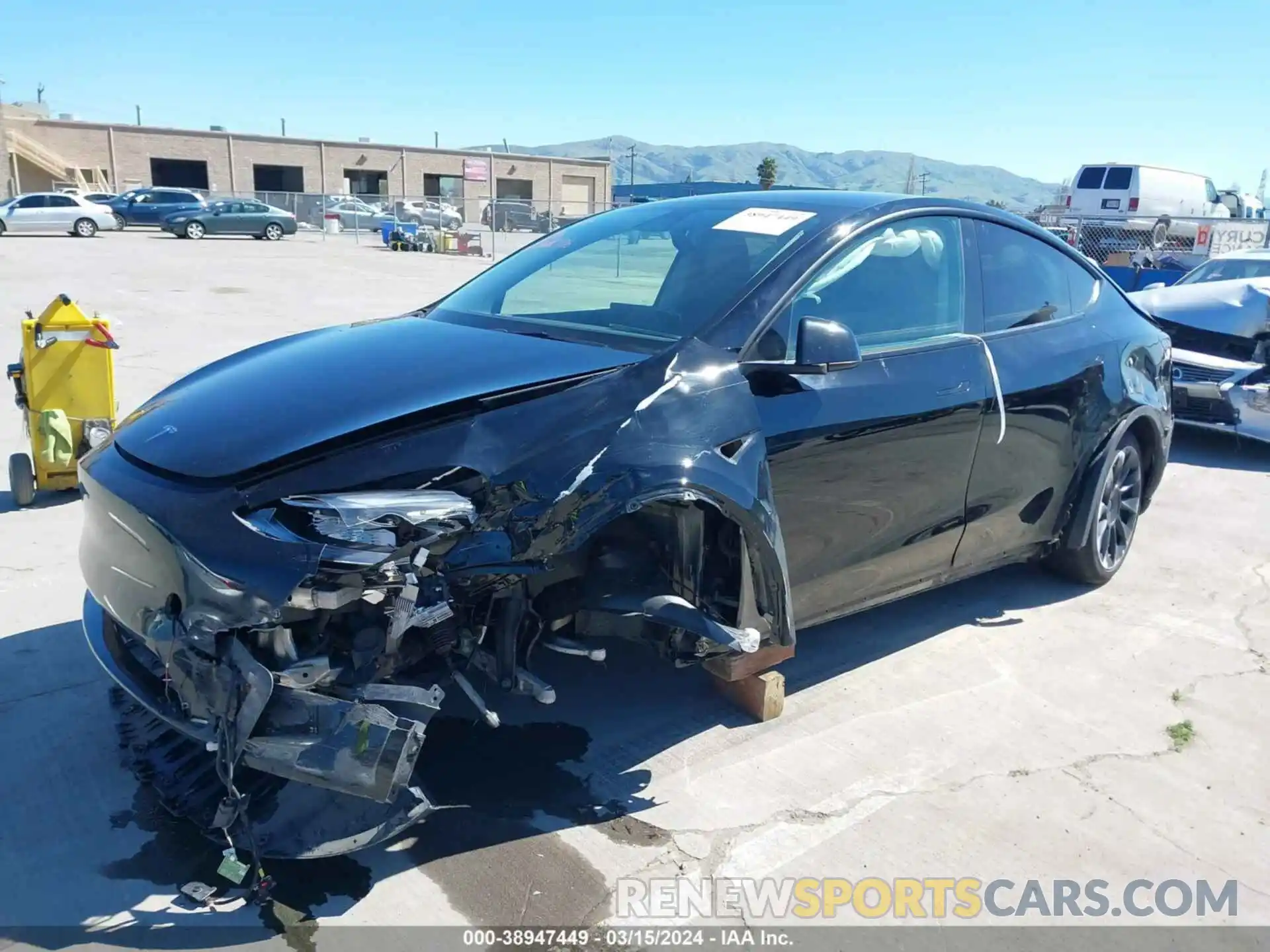 2 Photograph of a damaged car 7SAYGDEE0NF509060 TESLA MODEL Y 2022