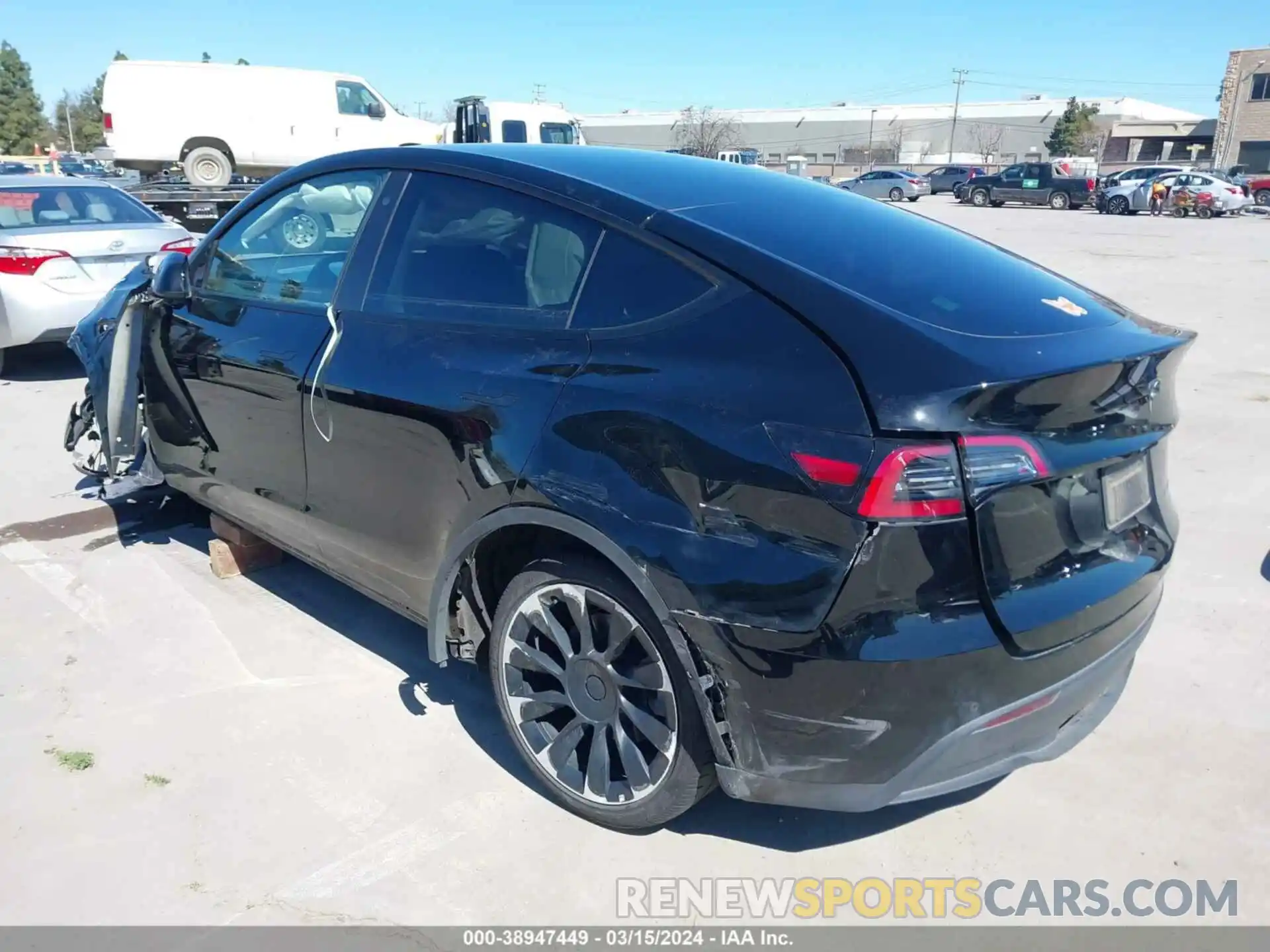 3 Photograph of a damaged car 7SAYGDEE0NF509060 TESLA MODEL Y 2022