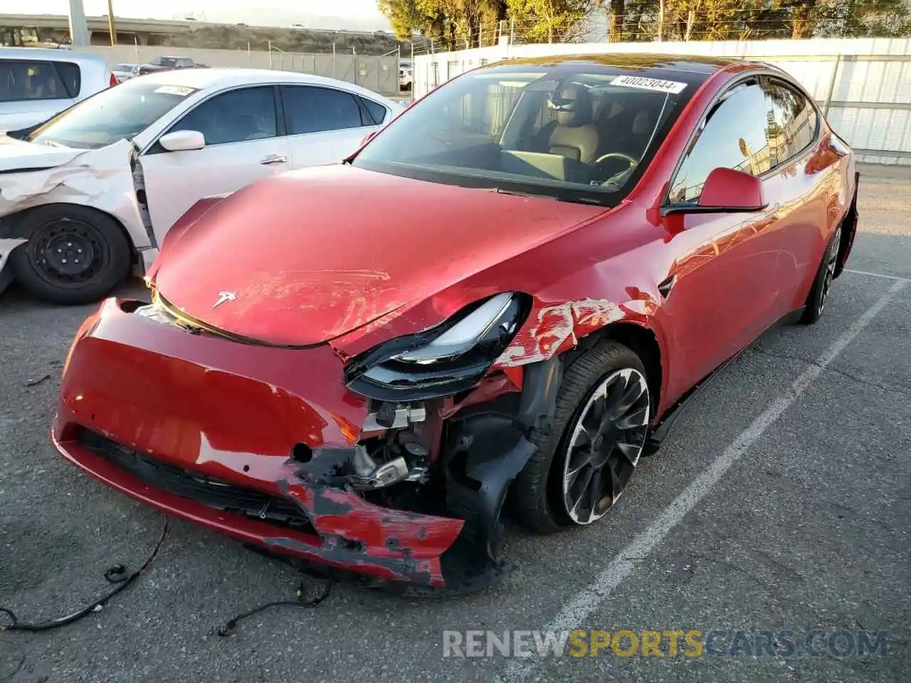 1 Photograph of a damaged car 7SAYGDEE0NF542611 TESLA MODEL Y 2022