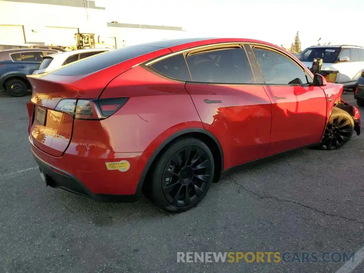 3 Фотография поврежденного автомобиля 7SAYGDEE0NF542611 TESLA MODEL Y 2022