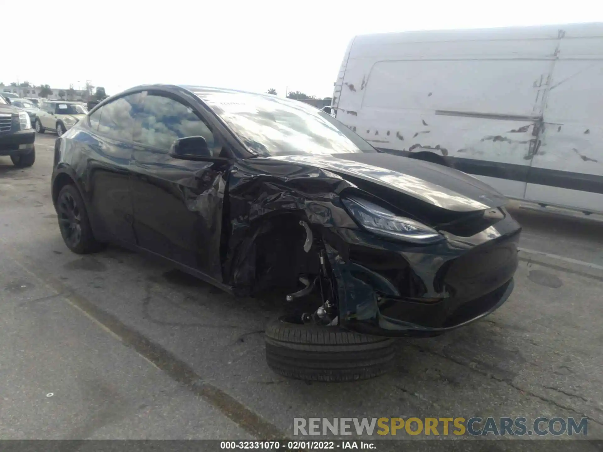 1 Photograph of a damaged car 7SAYGDEE1NF310504 TESLA MODEL Y 2022