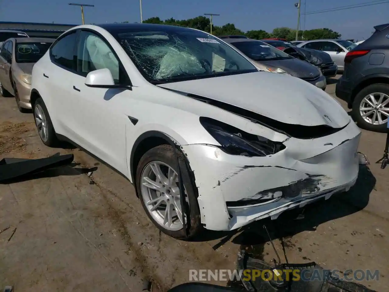 1 Photograph of a damaged car 7SAYGDEE1NF311166 TESLA MODEL Y 2022