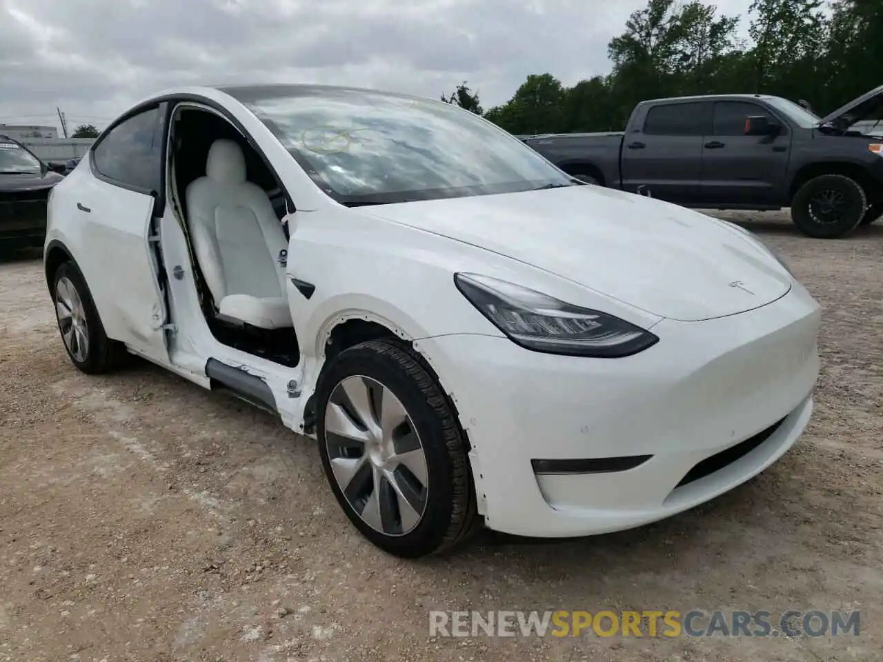 1 Photograph of a damaged car 7SAYGDEE1NF319963 TESLA MODEL Y 2022