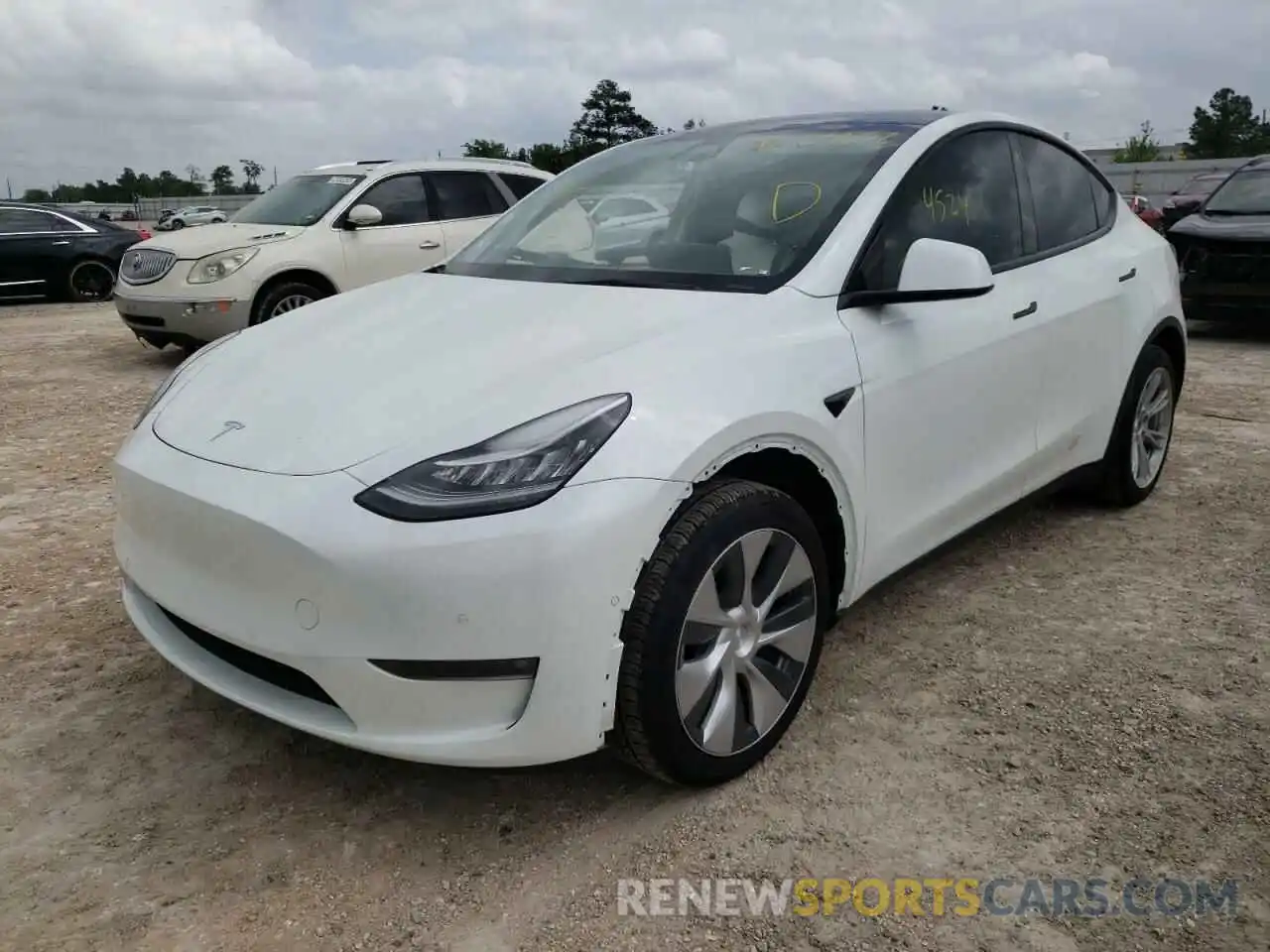 2 Photograph of a damaged car 7SAYGDEE1NF319963 TESLA MODEL Y 2022