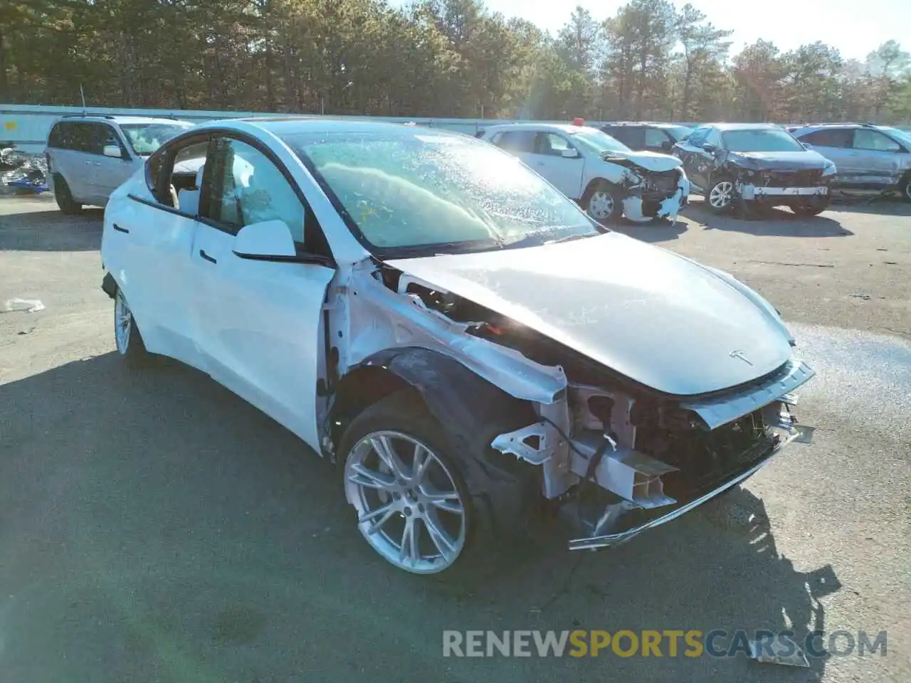 1 Photograph of a damaged car 7SAYGDEE1NF327531 TESLA MODEL Y 2022