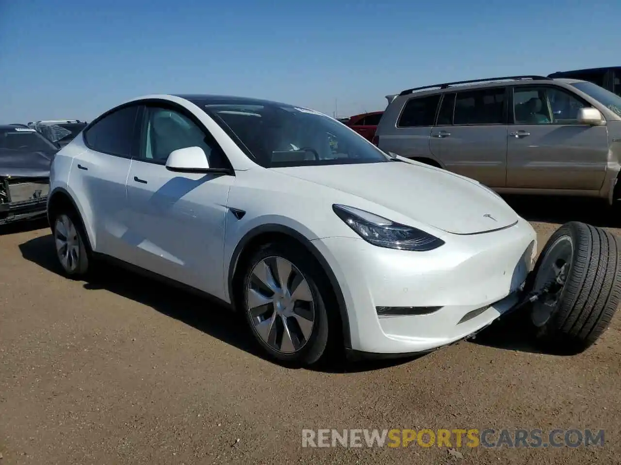 1 Photograph of a damaged car 7SAYGDEE1NF337573 TESLA MODEL Y 2022