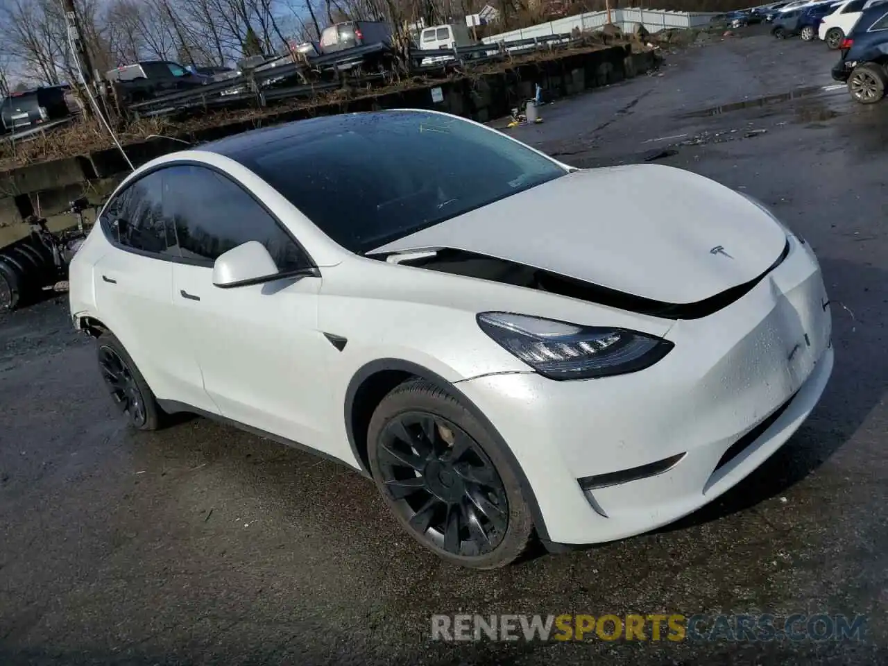 4 Фотография поврежденного автомобиля 7SAYGDEE1NF338349 TESLA MODEL Y 2022